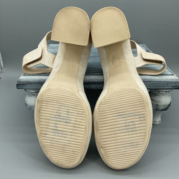 Naturalizer Women’s Genn-rise Ankle Strap Sandals Pale Ivory Size 9.5M - Picture 8 of 10